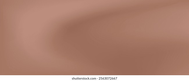 Horizontal gradient background in shades of color 2025. Chocolate air mousse, beige silk. Empty Background for banner, website, your design. Vector graphics.