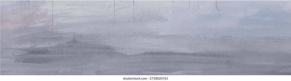 Horizontal fondo gris con pinturas gouache trazos.