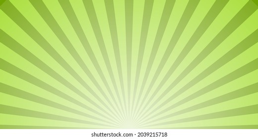 Horizontal green ray watermelon background