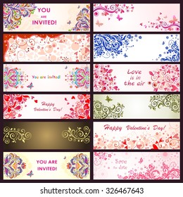 Horizontal greeting decorative banners