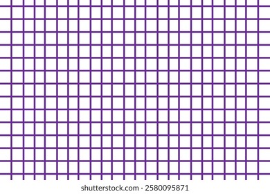 Horizontal grid square graph line page, mockup empty squared grid graph, paper grid square graph line texture of note book blank for notes - stock vector