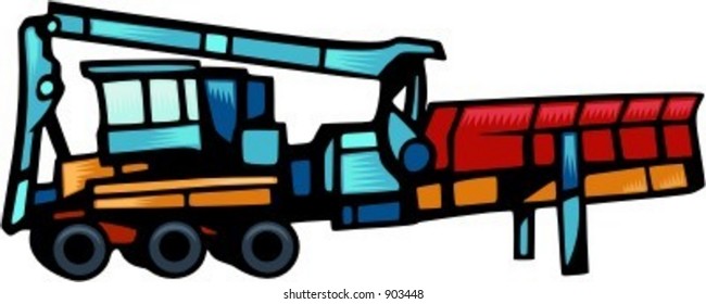Grinder horizontal.Ilustración vectorial
