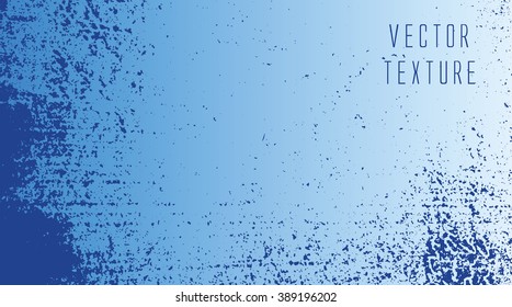 horizontal grunge blue color texture background with copy-space vector design 