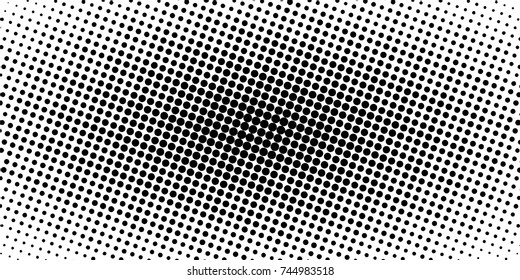 horizontal halftone banner, vector comic manga dots. pop art template