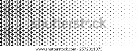 horizontal halftone of black fighter plane for pattern and background.