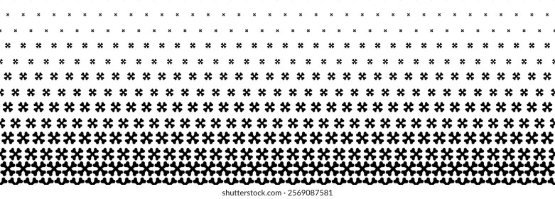 horizontal halftone of crossed black bone design for pattern and background.
