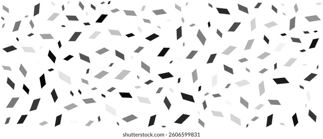 Horizontal halftone with grey rhombus pattern background. Vector Illustration.