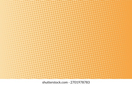 Horizontal halftone pattern on orange gradient background