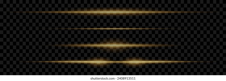 Horizontal highlights. Laser beams of light. Beautiful light flashes. Speed ​​motion special effects, sparkling background.