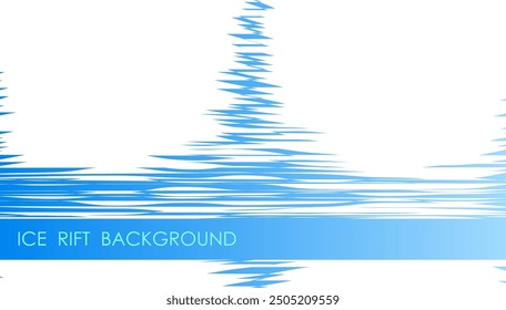 Fondo abstracto Horizontal de la grieta del hielo con la nieve, cubierta, presentación del sitio en formato de HD. Diseño de Plantilla de interfaz de usuario para el Diseño web de productos de Internet. Anuncio de Vector