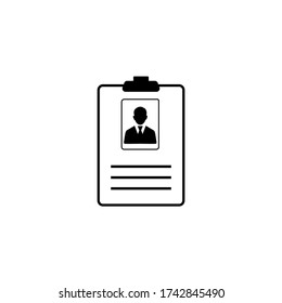 Horizontal Icon Flat Business Card on eps 10
