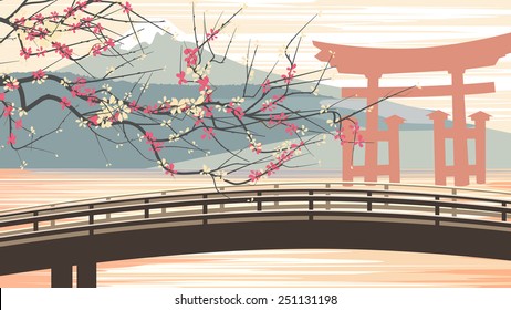 桜 土手 のイラスト素材 画像 ベクター画像 Shutterstock