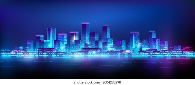 都会 夜景 道 のベクター画像素材 画像 ベクターアート Shutterstock