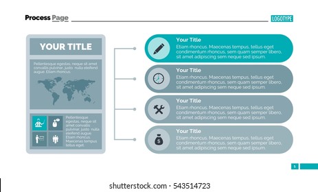 Horizontal Infographic Chart Slide Template