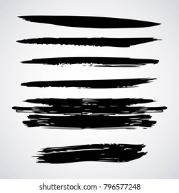 horizontal ink brush stroke stripes