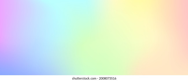 Horizontal iridescent gradient background vector material 