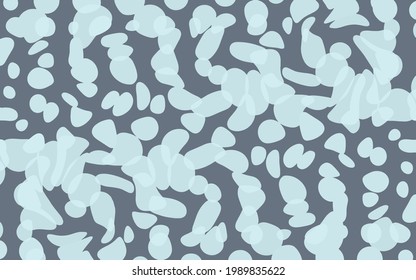 Horizontal isolated vector illustration Abstract background Different size bubbles