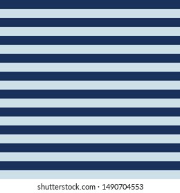 Horizontal light and dark blue stripes seamless vector background