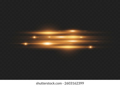 Horizontal light effect of laser light beam.