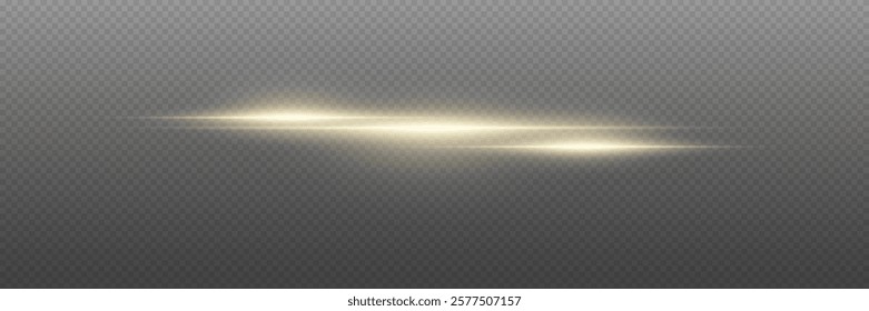 Horizontal light effects and glare, laser lines.