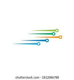diseño de la plantilla del vector del logotipo de la línea horizontal