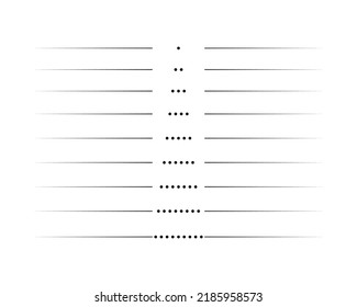 horizontal line divider set collection vector