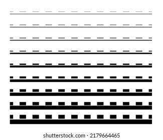 horizontal line hand drawn collection
