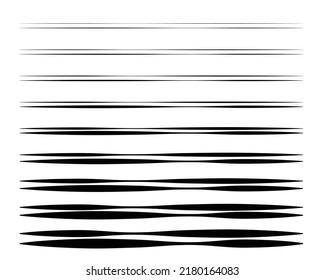 horizontal line hand drawn collection