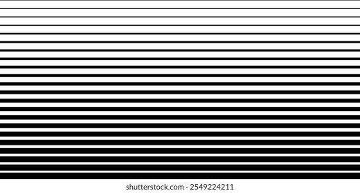 Horizontal line pattern background black white