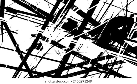 Horizontal line pattern. Halftone pattern, abstract background of rippled, wavy lines. Black white abstract background, curved horizontal stripes.Optical art, dynamic texture