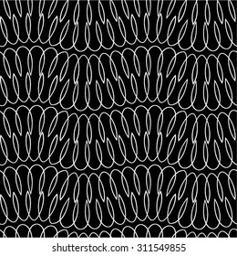 Horizontal line pattern, spiral, seamless vector background.