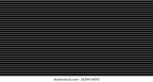 Horizontal line pattern. From thin line to thick. Parallel stripe. Black streak on white background. Straight gradation stripes. Abstract geometric patern.