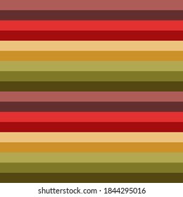 Horizontal lines, autumn background texture design, vintage fall colors, light and dark shades of green, yellow, red and brown, perfect for card making, scrapbook and poster design, print