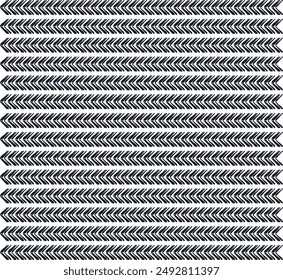 Horizontal lines with corners form a texture.