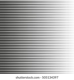 Horizontal lines. Design element. Vector illustration. Line halftone pattern with gradient effect. Template for backgrounds and stylized textures.