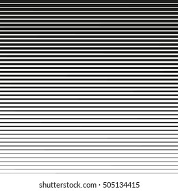 Horizontal lines. Design element. Vector illustration. Line halftone pattern with gradient effect. Template for backgrounds and stylized textures.