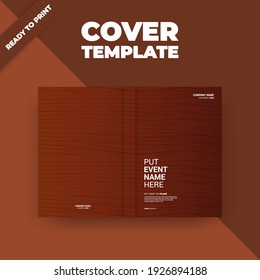 Horizontal lines, Flyer brochure design template cover. business cover size A4 template