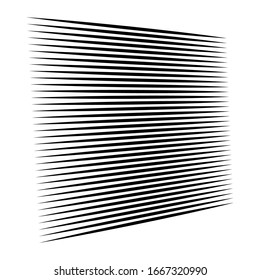 Horizontal lines geometric element. Straight parallel lines, stripes. Horizontal streaks, strips pattern. Linear, lineal monochrome, black and white geometric design element 