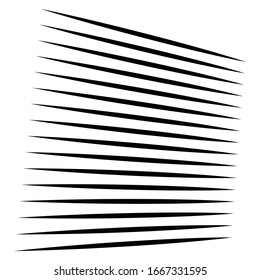 Horizontal lines geometric element. Straight parallel lines, stripes. Horizontal streaks, strips pattern. Linear, lineal monochrome, black and white geometric design element 