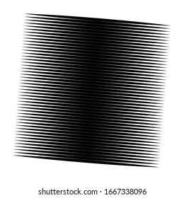 Horizontal lines geometric element. Straight parallel lines, stripes. Horizontal streaks, strips pattern. Linear, lineal monochrome, black and white geometric design element 