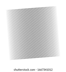 Horizontal lines geometric element. Straight parallel lines, stripes. Horizontal streaks, strips pattern. Linear, lineal monochrome, black and white geometric design element 