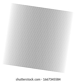 Horizontal lines geometric element. Straight parallel lines, stripes. Horizontal streaks, strips pattern. Linear, lineal monochrome, black and white geometric design element 