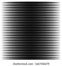 Horizontal lines geometric element. Straight parallel lines, stripes. Horizontal streaks, strips pattern. Linear, lineal monochrome, black and white geometric design element 