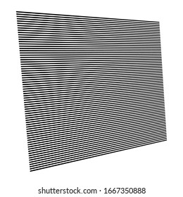 Horizontal lines geometric element. Straight parallel lines, stripes. Horizontal streaks, strips pattern. Linear, lineal monochrome, black and white geometric design element 