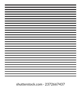 Horizontal lines, linear halftone pattern line illustration on white background..eps