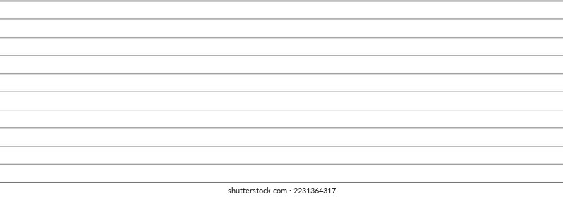 Horizontal lines pattern on white background. Straight lines pattern for backdrop and wallpaper template. Realistic lines with repeat stripes texture. Simple geometric background, vector illustration