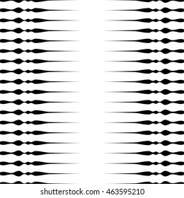 Horizontal lines repeatable geometric pattern. Stripes, streaks from edge of the page.