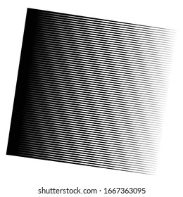 Horizontal lines, stripes geometric pattern. Straight parallel streaks. Edgy pinstripes, strips design. Linear, lineal abstract monochrome, black and white geometric illustration
