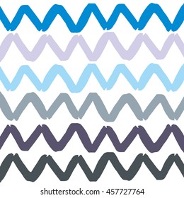 Horizontal lines stripes pattern or background with wavy. Vector Illustration