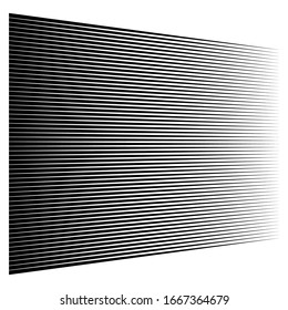 Horizontal lines, stripes. Straight parallel streaks, strips. Edgy pinstripe geometric pattern. Linear, lineal geometric design.